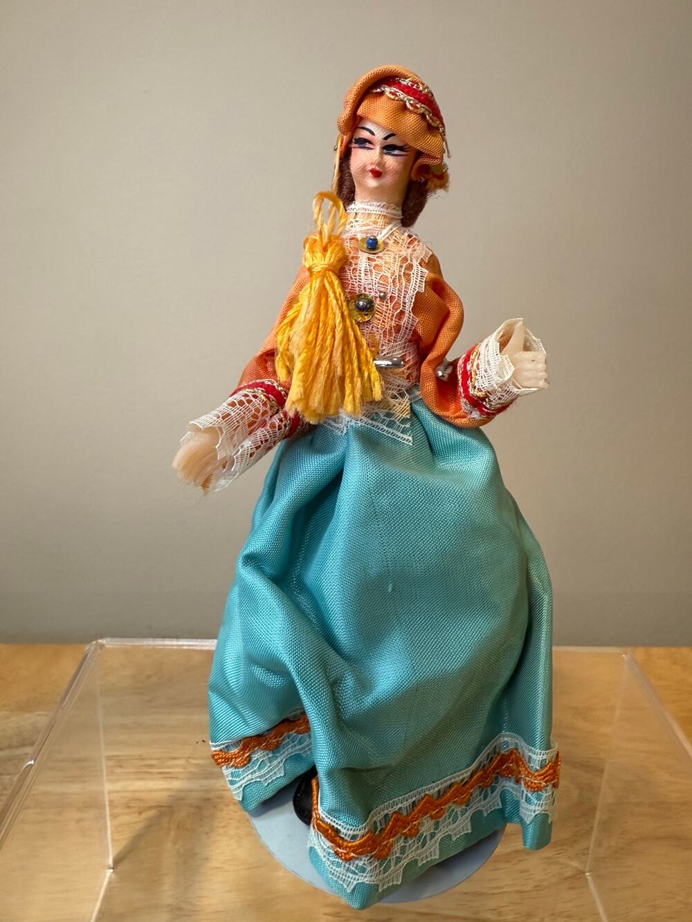 Vintage Collectible Souvenir Doll Traditional European Costume